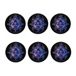 Spiritual Eye of Providence Print Coaster Set