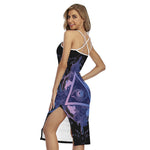Spiritual Eye of Providence Print Cross Back Cami Dress