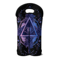 Spiritual Eye of Providence Print Double Neoprene Wine Tote