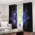 Spiritual Eye of Providence Print Extra Wide Grommet Curtains