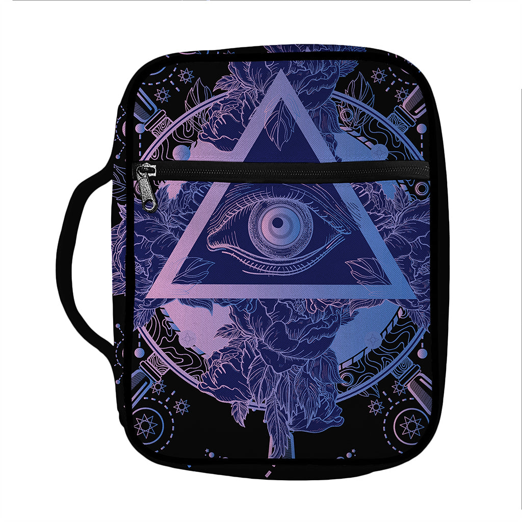 Spiritual Eye of Providence Print Front Pocket Bible Bag