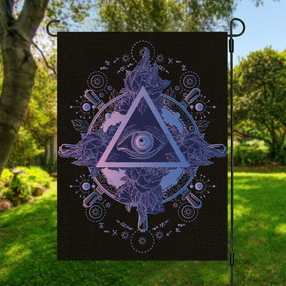 Spiritual Eye of Providence Print Garden Flag
