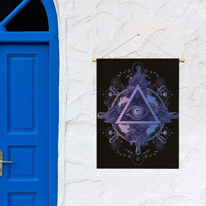 Spiritual Eye of Providence Print Garden Flag