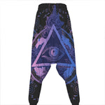 Spiritual Eye of Providence Print Hammer Pants