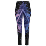 Spiritual Eye of Providence Print High-Waisted Pocket Leggings
