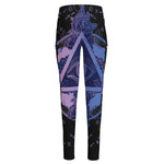 Spiritual Eye of Providence Print High-Waisted Pocket Leggings