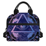 Spiritual Eye of Providence Print Insulated Lunch Bag