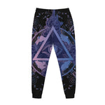 Spiritual Eye of Providence Print Jogger Pants