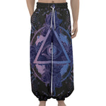 Spiritual Eye of Providence Print Lantern Pants