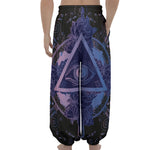 Spiritual Eye of Providence Print Lantern Pants
