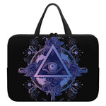 Spiritual Eye of Providence Print Laptop Sleeve With Handle