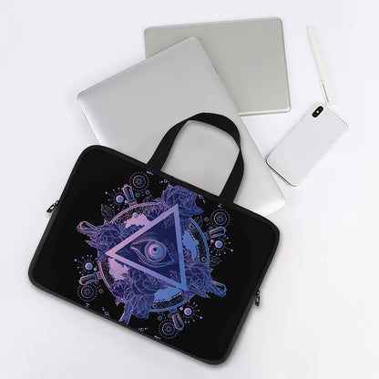 Spiritual Eye of Providence Print Laptop Sleeve With Handle