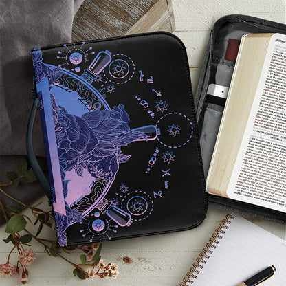 Spiritual Eye of Providence Print Leather Bible Cover
