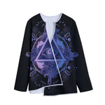 Spiritual Eye of Providence Print Long Sleeve Short Coat