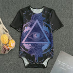 Spiritual Eye of Providence Print Men's Bodysuit