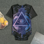 Spiritual Eye of Providence Print Men's Bodysuit