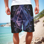 Spiritual Eye of Providence Print Men's Cargo Shorts