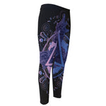 Spiritual Eye of Providence Print Men's Compression Pants