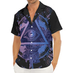 Spiritual Eye of Providence Print Men's Deep V-Neck Shirt