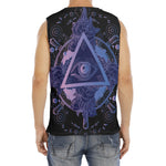Spiritual Eye of Providence Print Men's Fitness Tank Top