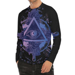 Spiritual Eye of Providence Print Men's Long Sleeve Rash Guard