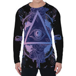 Spiritual Eye of Providence Print Men's Long Sleeve T-Shirt
