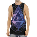 Spiritual Eye of Providence Print Men's Muscle Tank Top