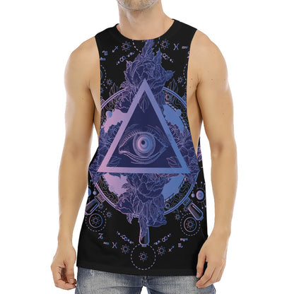Spiritual Eye of Providence Print Men's Muscle Tank Top