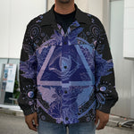 Spiritual Eye of Providence Print Men's Shirt Jacket