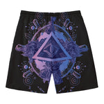 Spiritual Eye of Providence Print Men's Swim Trunks