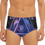 Spiritual Eye of Providence Print Men's Triangle Swim Briefs