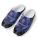 Spiritual Eye of Providence Print Mesh Casual Shoes