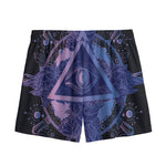 Spiritual Eye of Providence Print Mesh Shorts