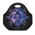 Spiritual Eye of Providence Print Neoprene Lunch Bag