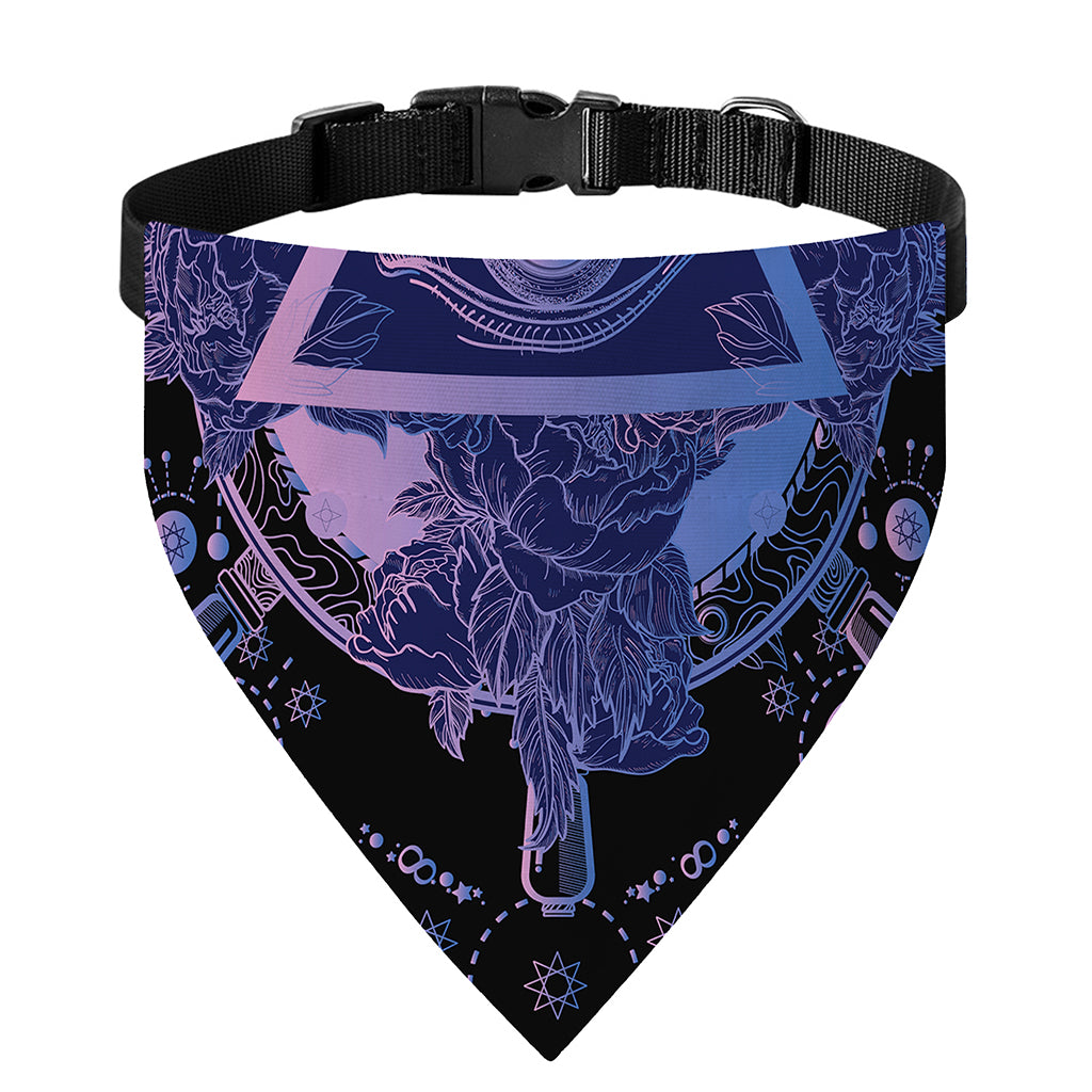 Spiritual Eye of Providence Print Over The Collar Dog Bandana