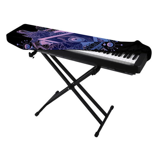 Spiritual Eye of Providence Print Piano Keyboard Cover