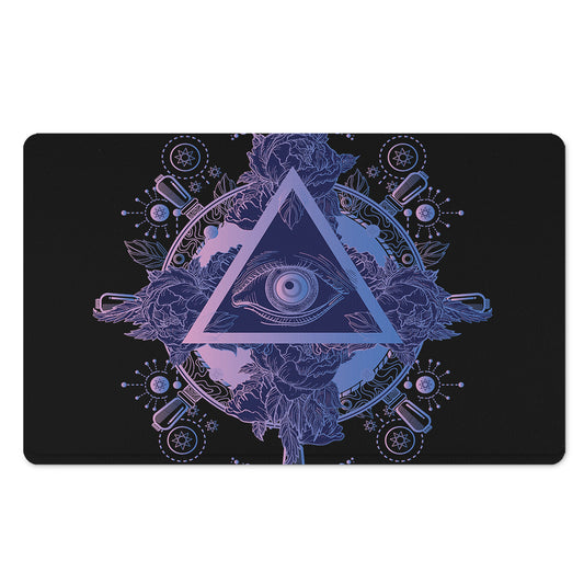 Spiritual Eye of Providence Print Polyester Doormat