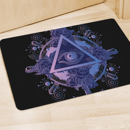 Spiritual Eye of Providence Print Polyester Doormat