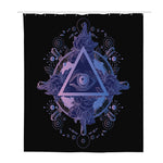 Spiritual Eye of Providence Print Polyester Shower Curtain