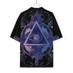 Spiritual Eye of Providence Print Rayon Hawaiian Shirt