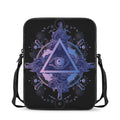 Spiritual Eye of Providence Print Rectangular Crossbody Bag