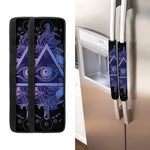 Spiritual Eye of Providence Print Refrigerator Handle Covers