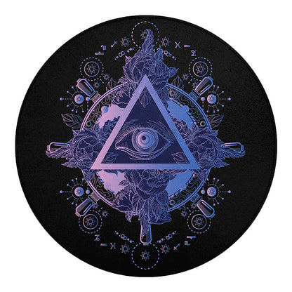 Spiritual Eye of Providence Print Round Blanket