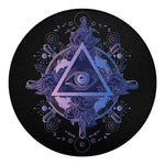Spiritual Eye of Providence Print Round Blanket