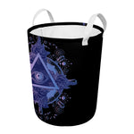 Spiritual Eye of Providence Print Round Laundry Basket