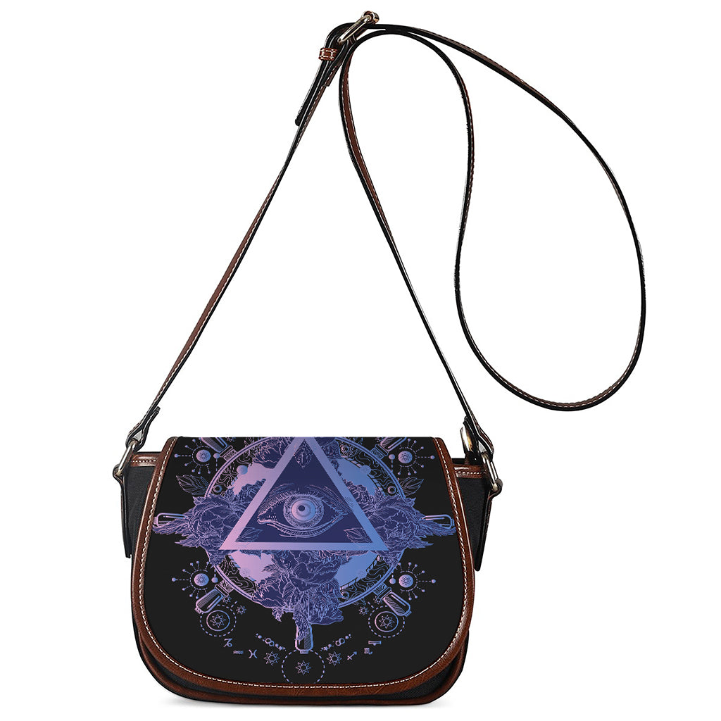 Spiritual Eye of Providence Print Saddle Bag