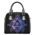 Spiritual Eye of Providence Print Shoulder Handbag