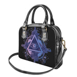 Spiritual Eye of Providence Print Shoulder Handbag
