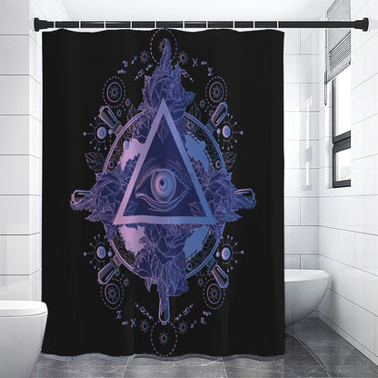Spiritual Eye of Providence Print Shower Curtain