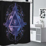 Spiritual Eye of Providence Print Shower Curtain